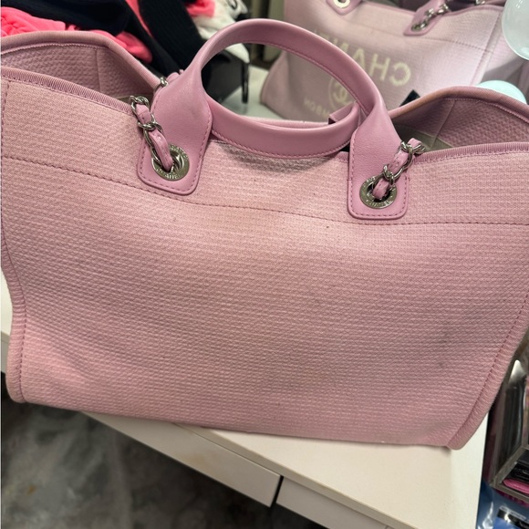 Chanel Deauville S22 Pink Tote Shopping Bag - Picture 3 of 6